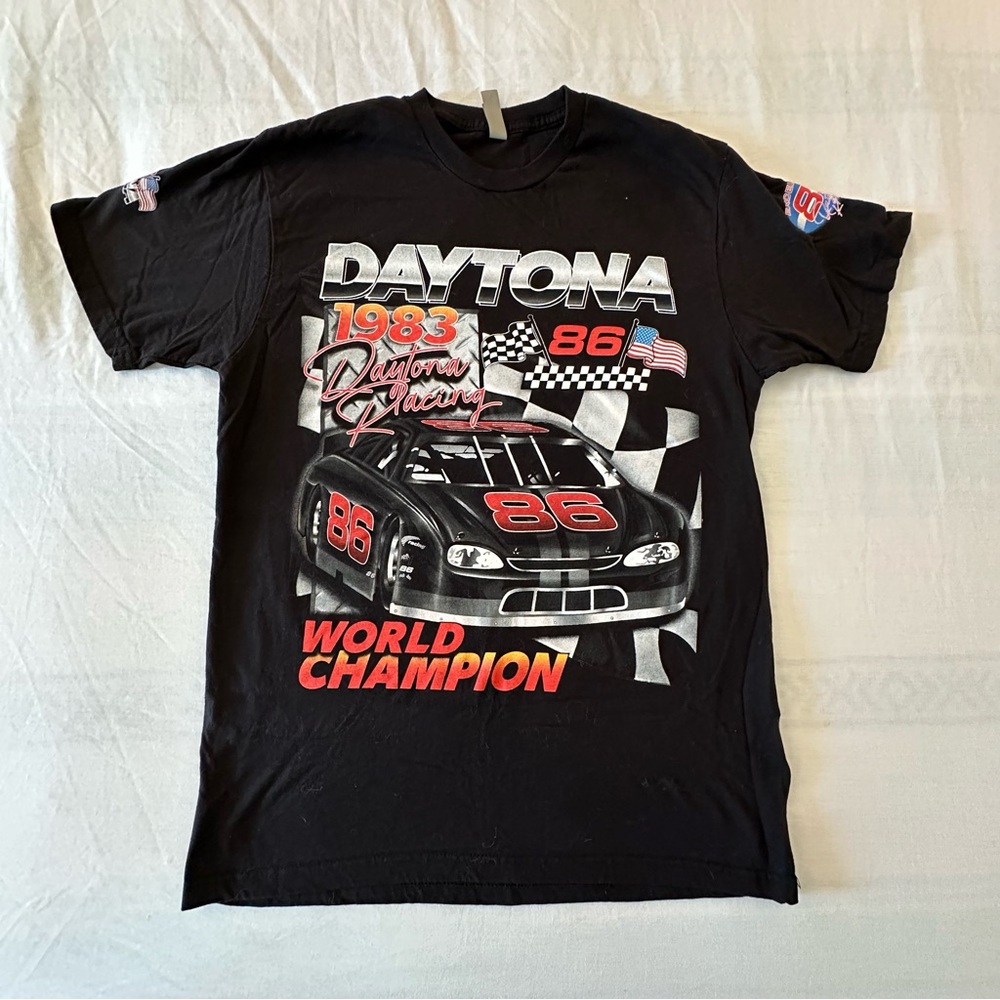 Daytona Black Graphic Tee - Men's Short Sleeve